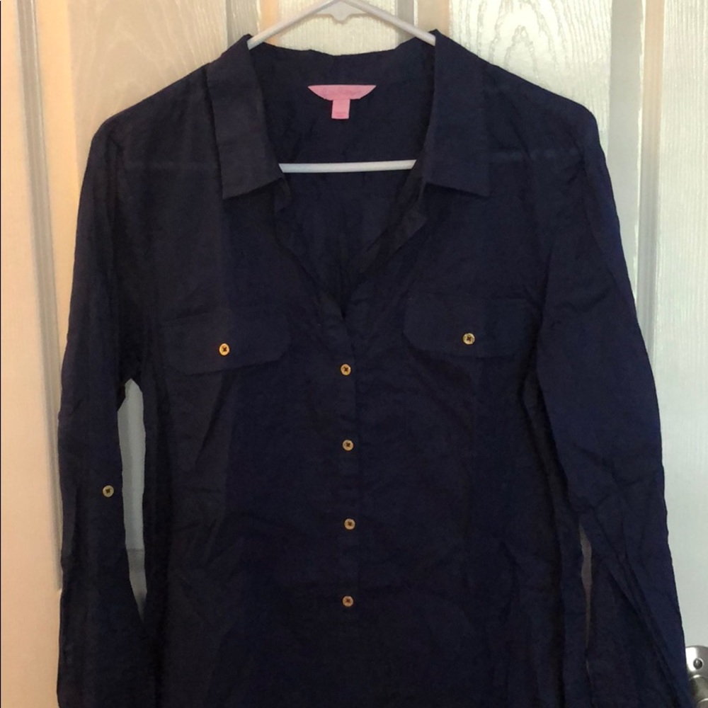 EEUC Lilly Pulitzer Shirtdress coverup